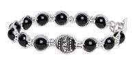 Bracciale Tamashii Celebration in Argento Onice BHS925-1